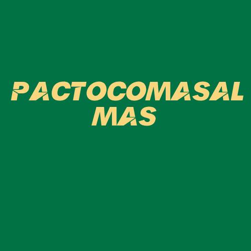 Logo da PACTOCOMASALMAS